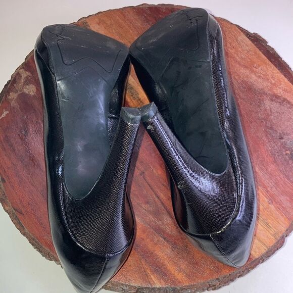 FRANCO SARTO 8.5 Black Preppy Platform Heels - Picture 7 of 10